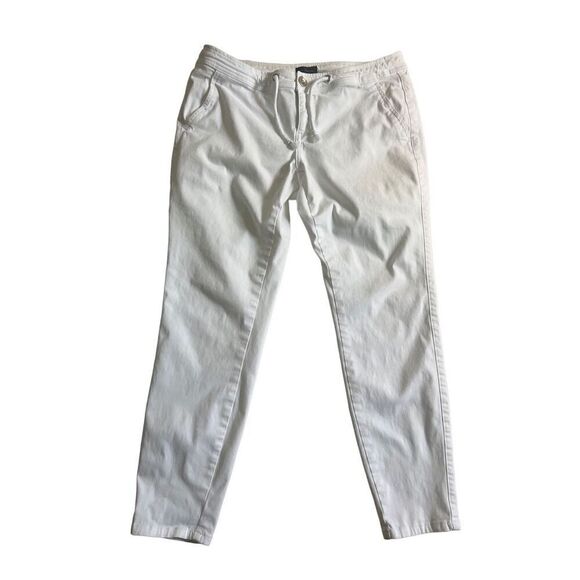 The Limited white fabric Joggers size 10 - Picture 1 of 8